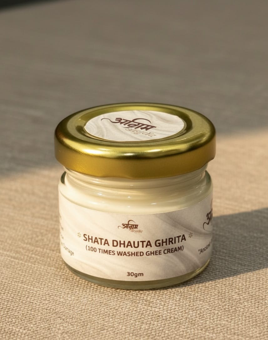 2) Shata Dhauta Ghrita (100 times washed  cream)