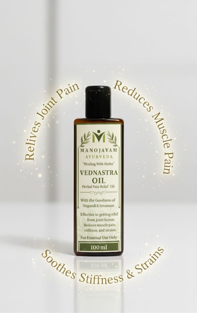 1) Vednastra Pain Relief Oil (with Nirgundi & Sesamum-100ml)